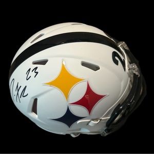 Joe Haden Signed Steelers Lunar Eclipse Alternate Speed Mini Helmet(Beckett coa)
